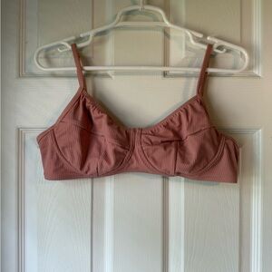 Xhilaration Pink Bikini Top with Adjustable Straps